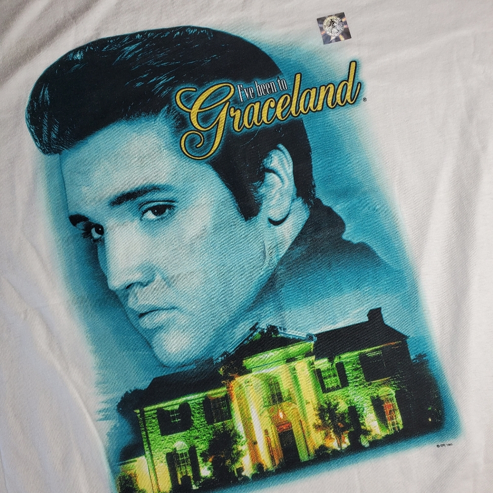 1999 I've Been to Graceland Elvis T Shirt NWT Holotag Sz XL READ